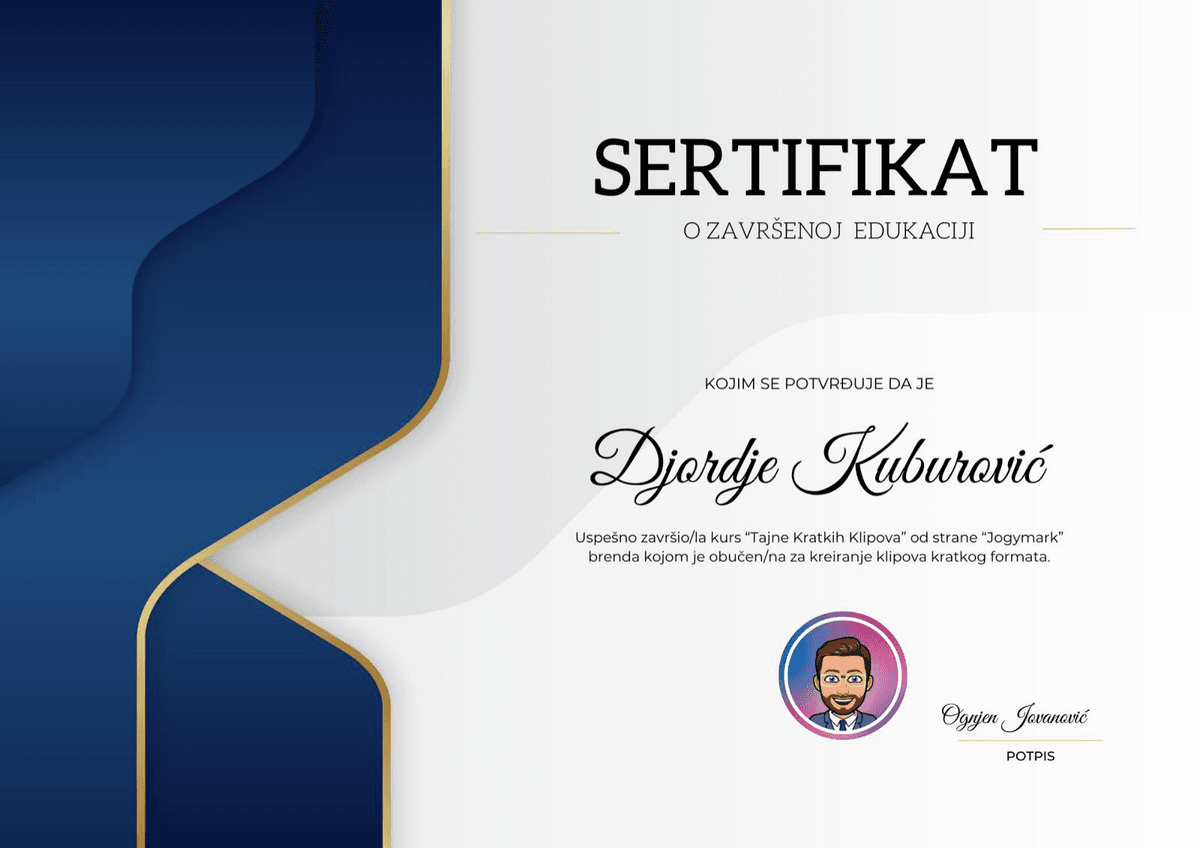 Đorđe Sertifikat